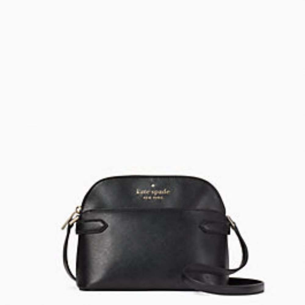 New Kate Spade Staci Dome Crossbody (black)